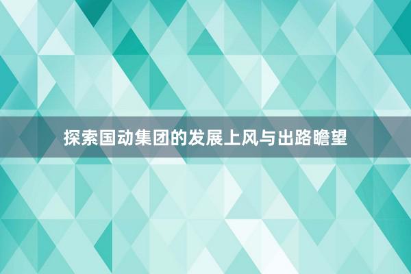 探索国动集团的发展上风与出路瞻望